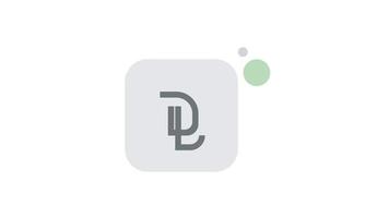 Alphabet letters Initials Monogram logo DL, LD, D and L vector