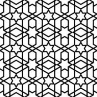 Mashrabiya arabesque arabic window vector pattern