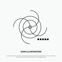 Mental Concentration Concentration Meditation Mental Mind Line Icon Vector