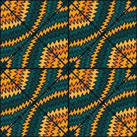 Abstract wave seamless pattern in doodle style. Hand drawn zig zag lines mosaic ornament. vector