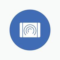 Interaction User Touch Interface white glyph icon vector