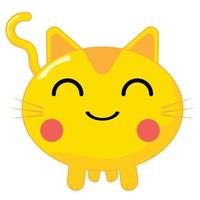 this is a collection of cute cat expression illustrations vector