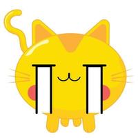 this is a collection of cute cat expression illustrations vector