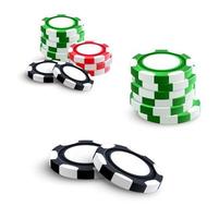 Casino and poker gambling chips vector