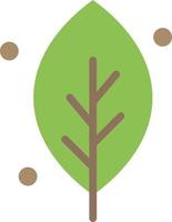 ecología hoja naturaleza primavera color plano icono vector icono banner plantilla