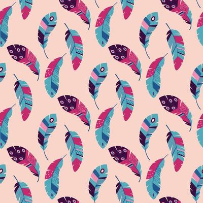 ornate feathers pattern