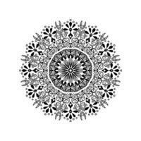 Mandala Pattern Stencil doodles sketch good mood vector