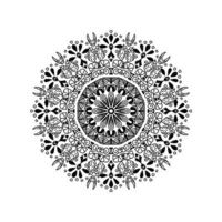 Mandala Pattern Stencil doodles sketch good mood vector