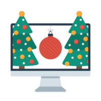 christmas online shopping concept png