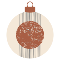 bola de adorno navideño estilo boho png