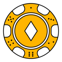 ícone de ficha de pôquer de cassino png