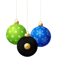 christmas bauble music disc isolated graphic png