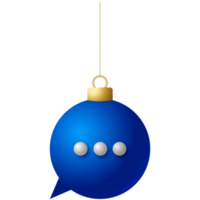 Weihnachts-Chat-Sprechblase png
