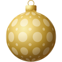 boule de noel dorée boule de luxe suspendue png