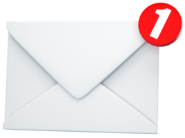 new mail 3d render png