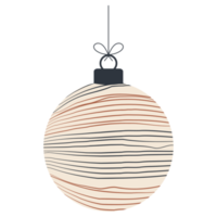 bola de adorno navideño estilo boho png