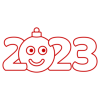 gelukkig nieuw jaar 2023 logo png