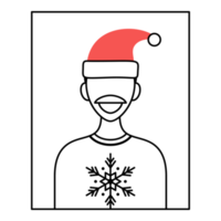 concept de voeux de noël en ligne png