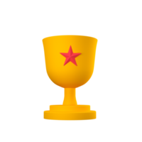 copa de trofeo renderizado 3d png