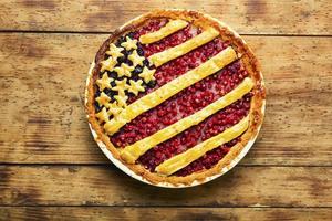 American berry pie. photo