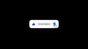 Subscribe and Reminder Button Animation. youtube subscribe button animation. video