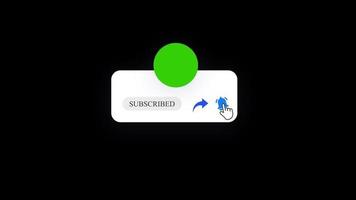 Subscribe and Reminder Button Animation. youtube subscribe button animation. video