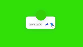 Subscribe and Reminder Button Animation. youtube subscribe button animation. video