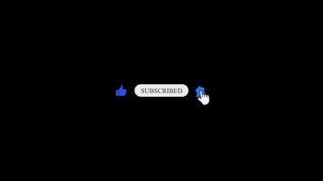 Subscribe and Reminder Button Animation. youtube subscribe button animation. video