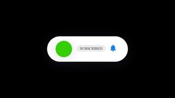 Subscribe and Reminder Button Animation. youtube subscribe button animation. video