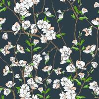 Floral pattern with flowers. vector