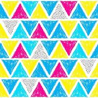 Seamless geometric doodle pattern. vector