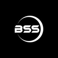 BSS letter logo design in illustration. Vector logo, calligraphy designs for logo, Poster, Invitation, etc.