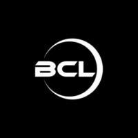 diseño de logotipo de letra bcl en la ilustración. logotipo vectorial, diseños de caligrafía para logotipo, afiche, invitación, etc. vector