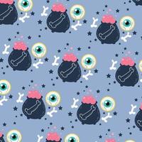 Halloween vector pattern background. Vector illustration for gift wrapping cloth and paper design.