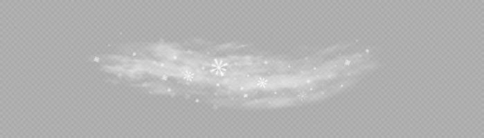 Snow and wind. White gradient decorative element.vector illustration. winter and snow with fog. wind and fog. vector