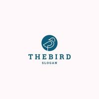 The bird logo icon design template vector