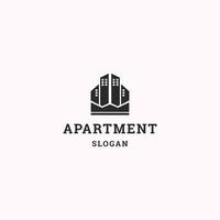 Apartment logo icon flat design template vector