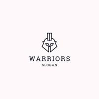 Warriors logo icon design template vector illustration