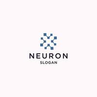 Neuron logo icon design template vector illustration