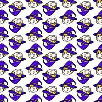 Magicians pattern, seamless pattern on white background. vector
