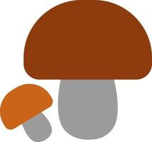 Thanksgiving mushroom, illustration, vector on a white background.