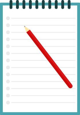 Notepad And Pencil Vector Art, Icons, and Graphics for Free Download