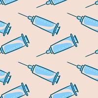 Syringe pattern , illustration, vector on white background