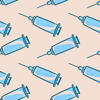 Syringe pattern , illustration, vector on white background