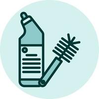 Cleaning tools, illustration, vector on a white background.