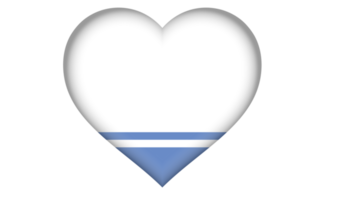 Altai Republic flag icon in the form of a heart png