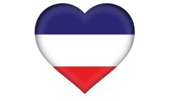 Los Altos flag icon in the form of a heart png