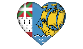 saint pierre and miquelon flag icon in the form of a heart png