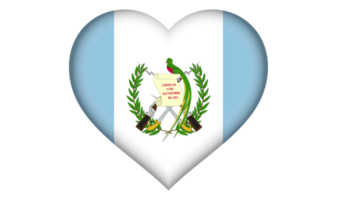 icono de la bandera de guatemala en forma de corazón png
