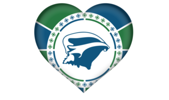 Martinique flag icon in the form of a heart png